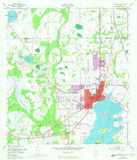 1953 Map of Kissimmee, 1972 Print