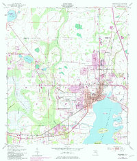 1953 Map of Kissimmee, 1981 Print