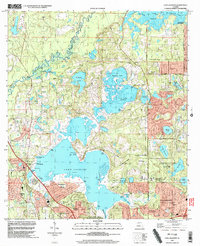 preview thumbnail of historical topo map of Leon County, FL in 1999