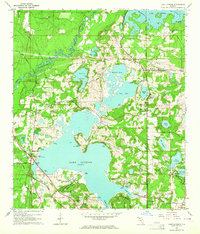 preview thumbnail of historical topo map of Leon County, FL in 1963