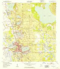 Download a high-resolution, GPS-compatible USGS topo map for Lake Wales, FL (1953 edition)