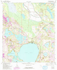 Download a high-resolution, GPS-compatible USGS topo map for Lake Weir, FL (1993 edition)