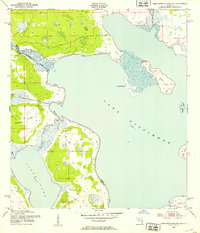 1952 Map of Lake Weohyakapka NE, 1953 Print