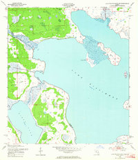 1952 Map of Lake Weohyakapka NE, 1964 Print