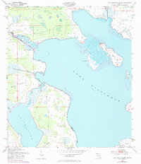 1952 Map of Lake Weohyakapka NE, 1972 Print