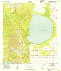 Download a high-resolution, GPS-compatible USGS topo map for Lake Weohyakapka, FL (1953 edition)