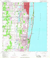 preview thumbnail of historical topo map of Palm Beach County, FL in 1945