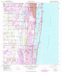 Download a high-resolution, GPS-compatible USGS topo map for Lake Worth, FL (1983 edition)