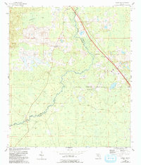 Download a high-resolution, GPS-compatible USGS topo map for Lamont SE, FL (1993 edition)