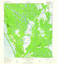 1943 Map of Laurel, 1961 Print