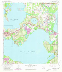 Download a high-resolution, GPS-compatible USGS topo map for Leesburg East, FL (1965 edition)