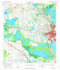 Download a high-resolution, GPS-compatible USGS topo map for Leesburg West, FL (1968 edition)