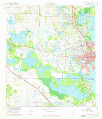 Download a high-resolution, GPS-compatible USGS topo map for Leesburg West, FL (1967 edition)