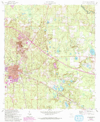 Download a high-resolution, GPS-compatible USGS topo map for Live Oak East, FL (1993 edition)
