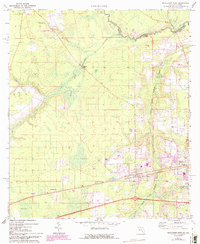 preview thumbnail of historical topo map of Baker County, FL in 1972