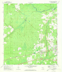 preview thumbnail of historical topo map of Baker County, FL in 1972