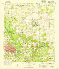 1952 Map of Marianna, FL, 1953 Print
