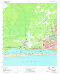 Download a high-resolution, GPS-compatible USGS topo map for Mary Esther, FL (1986 edition)