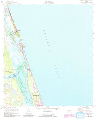 Download a high-resolution, GPS-compatible USGS topo map for Matanzas Inlet, FL (1992 edition)