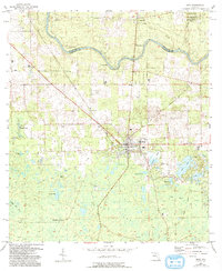 Download a high-resolution, GPS-compatible USGS topo map for Mayo, FL (1993 edition)