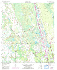 Download a high-resolution, GPS-compatible USGS topo map for Maytown, FL (1992 edition)