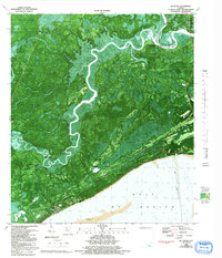 preview thumbnail of historical topo map of Franklin County, FL in 1982