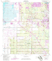 Download a high-resolution, GPS-compatible USGS topo map for Melbourne West, FL (1986 edition)