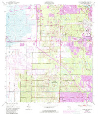 Download a high-resolution, GPS-compatible USGS topo map for Melbourne West, FL (1988 edition)
