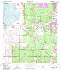 Download a high-resolution, GPS-compatible USGS topo map for Melbourne West, FL (1981 edition)