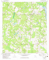 Download a high-resolution, GPS-compatible USGS topo map for Miccosukee, FL (1982 edition)