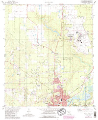Download a high-resolution, GPS-compatible USGS topo map for Milton North, FL (1987 edition)