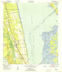 Download a high-resolution, GPS-compatible USGS topo map for Mims, FL (1952 edition)