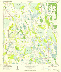 Download a high-resolution, GPS-compatible USGS topo map for Narcoossee, FL (1954 edition)