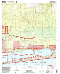 Download a high-resolution, GPS-compatible USGS topo map for Navarre, FL (1999 edition)