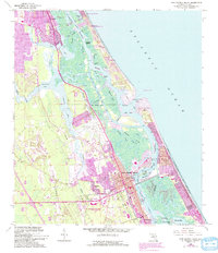 Download a high-resolution, GPS-compatible USGS topo map for New Smyrna Beach, FL (1993 edition)