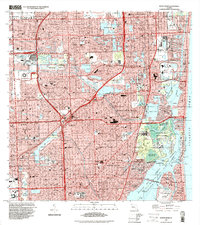 preview thumbnail of historical topo map of North Miami, FL in 1994