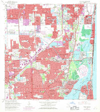 Download a high-resolution, GPS-compatible USGS topo map for North Miami, FL (1971 edition)