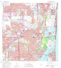 Download a high-resolution, GPS-compatible USGS topo map for North Miami, FL (1974 edition)