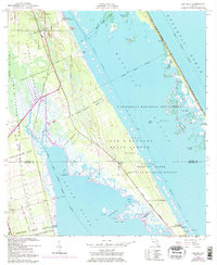 Download a high-resolution, GPS-compatible USGS topo map for Oak Hill, FL (1997 edition)