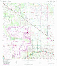 Download a high-resolution, GPS-compatible USGS topo map for Okeechobee 4 SE, FL (1983 edition)