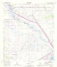 1952 Map of Okeechobee NW, 1989 Print