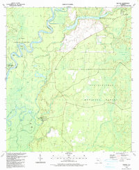 preview thumbnail of historical topo map of Liberty County, FL in 1990