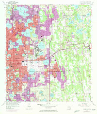 Download a high-resolution, GPS-compatible USGS topo map for Orlando East, FL (1972 edition)