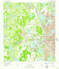 preview thumbnail of historical topo map of Orange County, FL in 1956