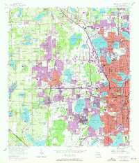 Download a high-resolution, GPS-compatible USGS topo map for Orlando West, FL (1972 edition)