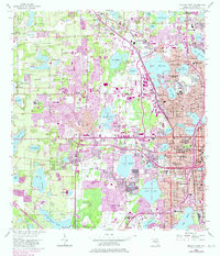 preview thumbnail of historical topo map of Orange County, FL in 1956
