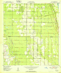 preview thumbnail of historical topo map of Indian River County, FL in 1950