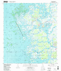 preview thumbnail of historical topo map of Citrus County, FL in 1994