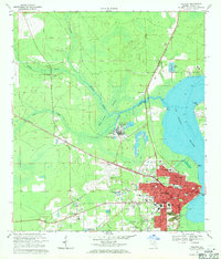 Download a high-resolution, GPS-compatible USGS topo map for Palatka, FL (1971 edition)