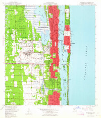 1946 Map of Palm Beach, 1964 Print